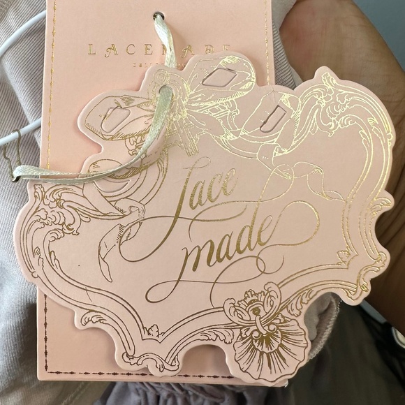 LaceMade Miss Taro Knit Skort Mauve/Pink size Large | Balletcore | Coquettecore - Picture 7 of 7